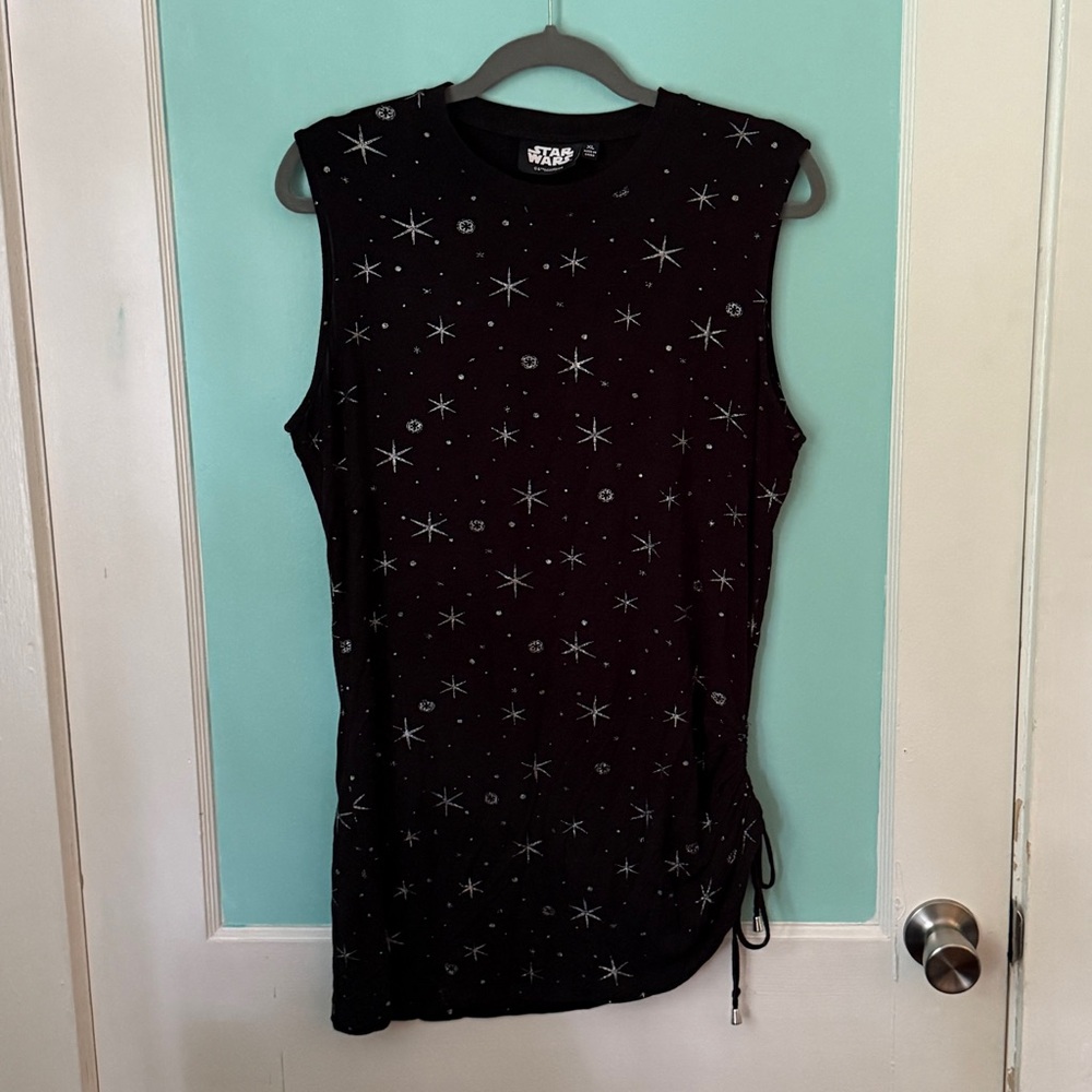 Black Star Wars Sleeveless Top
